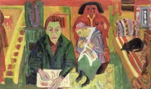 The Living Room 2 by Ernst Ludwig Kirchner