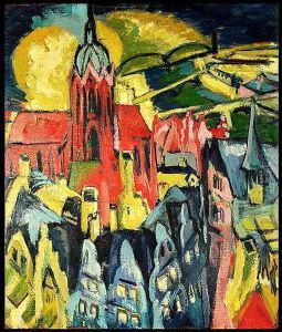 Frankfurt Cathedral by Ernst Ludwig Kirchner