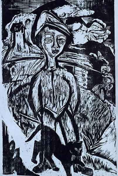 Mountain lad in Storm - view 1