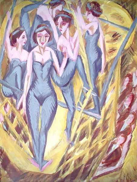 Trapeze Artists in Blue - view 1
