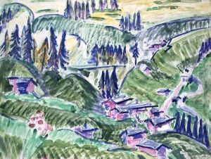 Landscape by Ernst Ludwig Kirchner