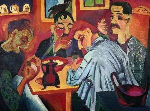Peasants at Midday by Ernst Ludwig Kirchner