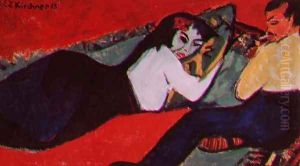 Recumbent Woman by Ernst Ludwig Kirchner