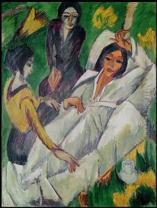 Woman at Tea Time Sick Woman by Ernst Ludwig Kirchner