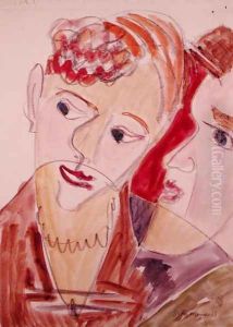 Lovers H Die Hembusse by Ernst Ludwig Kirchner