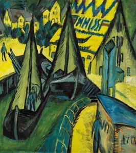 Hafen Burgstaaken, Fehmarn by Ernst Ludwig Kirchner