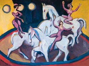 Jockeyakt by Ernst Ludwig Kirchner