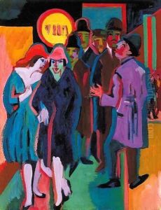 Nachtliches Strassenbild by Ernst Ludwig Kirchner