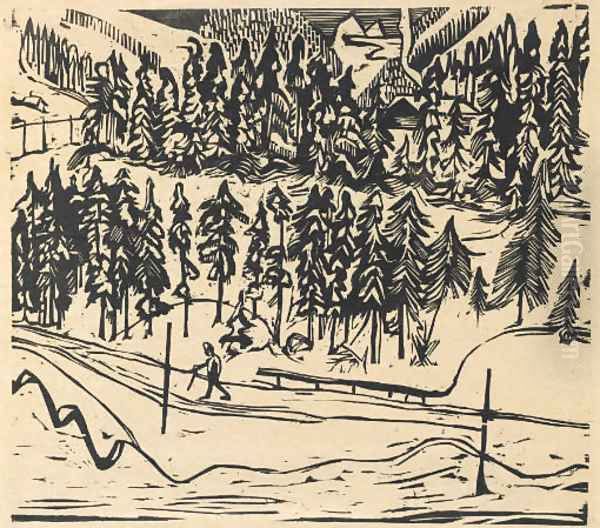 Sertigweg im Winter, 1927 - view 1