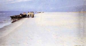 Fishermen on the Beach at Skagen