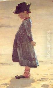 Niña en la playa
