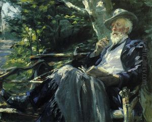 Portrait of Holger Drachmann by Peder Severin Kroyer