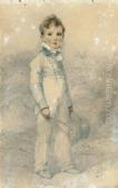 Portrait Of William Anthony
Barlton, As A Young Boy, Standingfull-length, In A Tropical Landscape - view 1