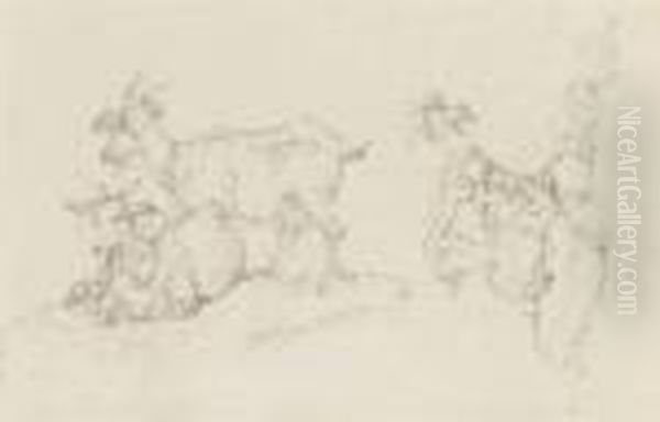 Study Of An Ox And Cart - view 1