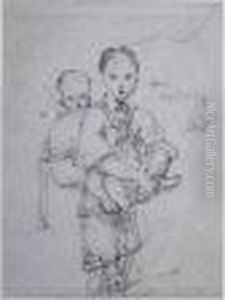 Mother And Child by George Chinnery