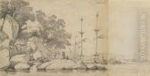 A View In The Harbour, Macao by George Chinnery