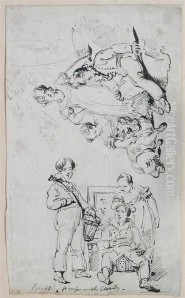 Two Studies Of Children On One Sheet - view 1