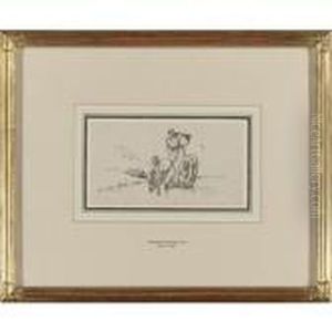 Three Figures By The Water by George Chinnery
