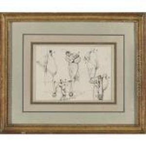 Studies Of Indian Figures by George Chinnery