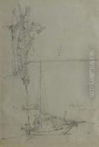 Study Of Two Sampans Study Of Two Sampans