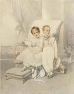 Double Portrait Of Lucy Lyman Paine Sturgis And John Hubbard