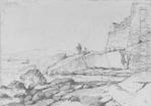 Fishermen Seated Beneath The Citadel And Franciscan Fort