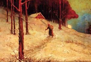 Homeward bound at Sunset by Iulii Iul'evich (Julius) Klever