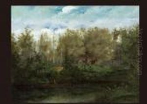 Pecheurs En Bordure De Riviere Pecheurs En Bordure De Riviere