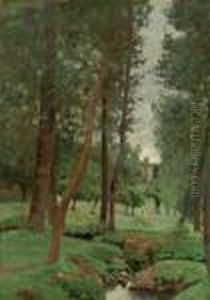 Le Ruisseau En Foret Toile Le Ruisseau En Foret Toile