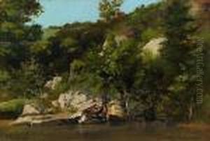 Paysage Aux Rochers by Antoine Chintreuil