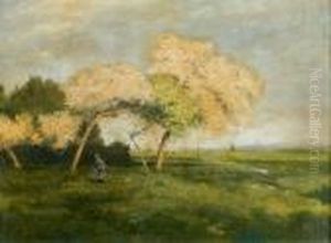 Les Arbres En Fleurs A Septeuil by Antoine Chintreuil