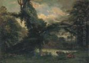 Le Repos Des Vaches Au Bord De L'etang Le Repos Des Vaches Au Bord De L'etang