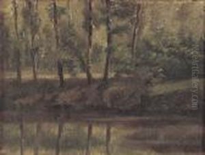 A Wooded River's Edge A Wooded River's Edge