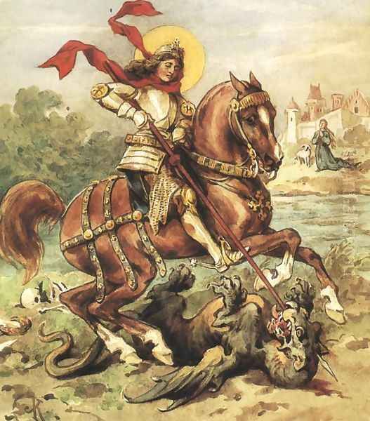 St. George Killing the Dragon - view 1