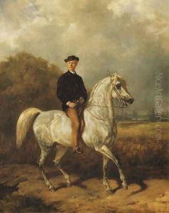 Portrait of a Man on Horseback by Juliusz Kossak