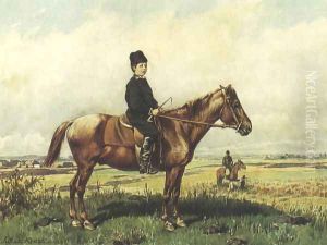 Portrait of a Boy on Horseback by Juliusz Kossak