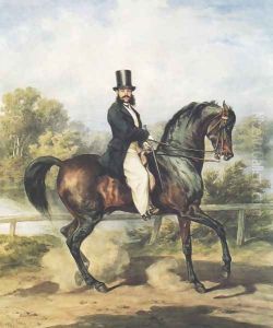 Equestrian Portrait of Aleksander Tykiel by Juliusz Kossak