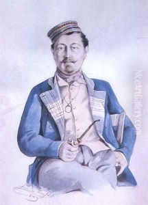 Portrai of Count Adam Potocki by Juliusz Kossak