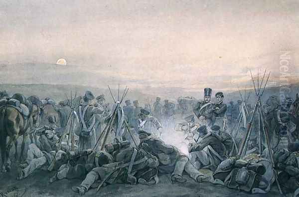 Insurgents' Camp at Night - view 1