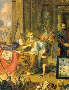 Europe (central panel, detail) 1664-66 by Jan van Kessel