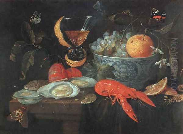 Still Life with Fruit and Shellfish - view 1