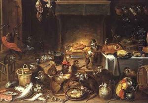 Monkeys Feasting