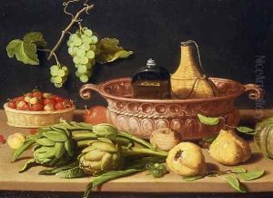 A Still Life with Artichokes by Jan van Kessel