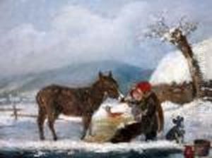 Feeding The Donkey by Nils Hans Christiansen