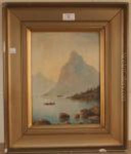 View Of A Fjord by Nils Hans Christiansen