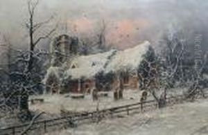 A Winter Church Scene