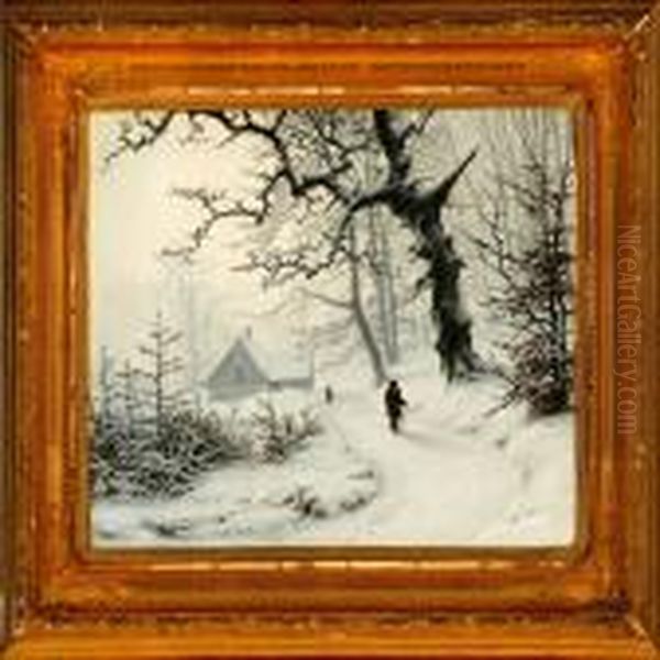 Foggy Winter'sday In A Forest - view 1