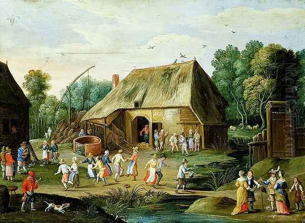 Gentry at a Peasant Dance - view 1