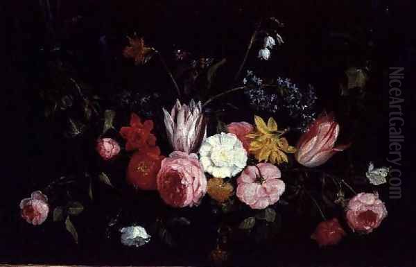 Still Life flowers and butterflies - view 1