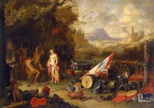 Venus at the Forge of Vulcan by Jan van Kessel